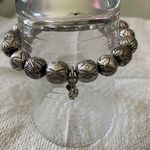 Silver Beaded Bracelet